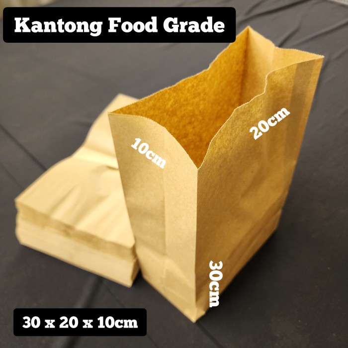 

SOUVEN- Kantong Kertas 30 x 20 x 10 cm Coklat kraft paper bag SOS 12 W08 kraf