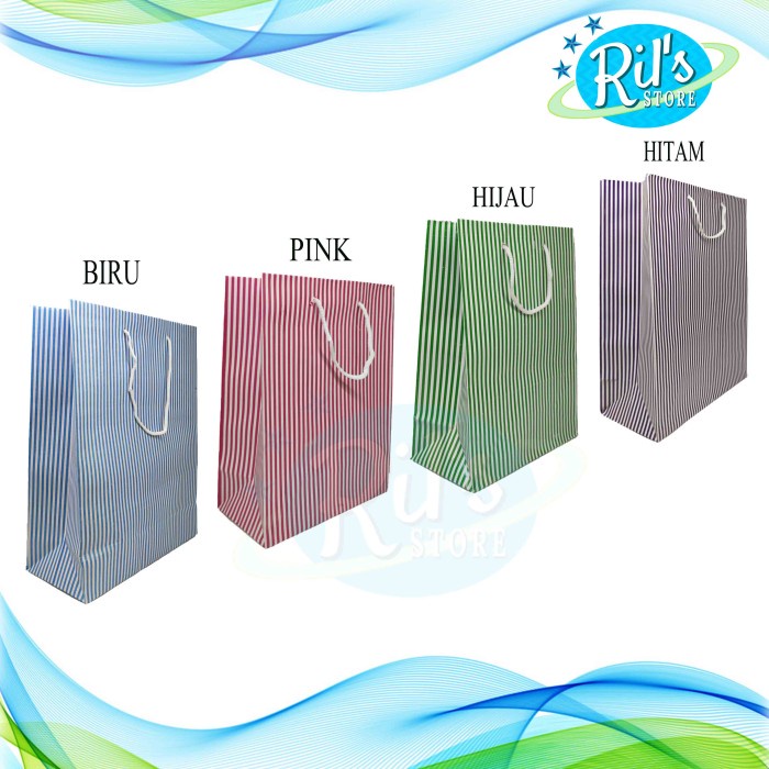 

SOUVEN- Paperbag Garis 25x35x12cm