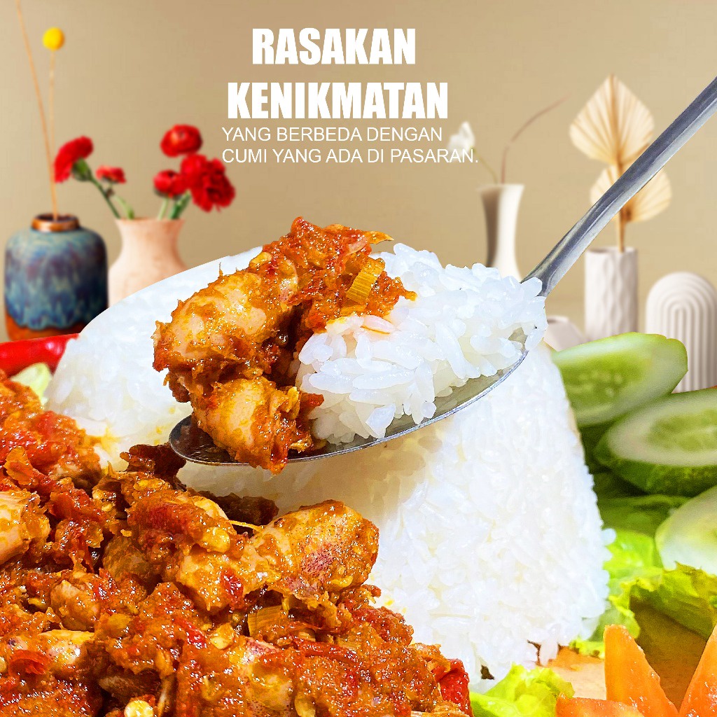 

MouMou Cumi Baby Cumi Cabe Spicy Lauk Cumi Cabai Merah Lauk Siap Saji Pedas Sambal Baby Cumi 200g
