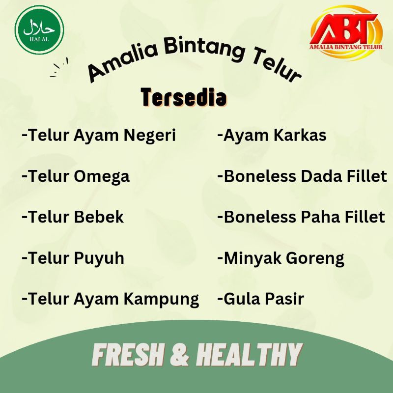 

ABT - Daging Ayam Karkas Ukuran 900-1000 gram per ekor
