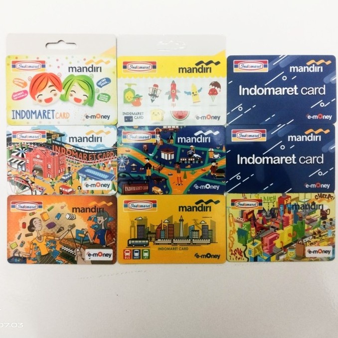 JAYAmart- Kartu indomaret card e toll e-toll card emoney e money mandiri saldo 0