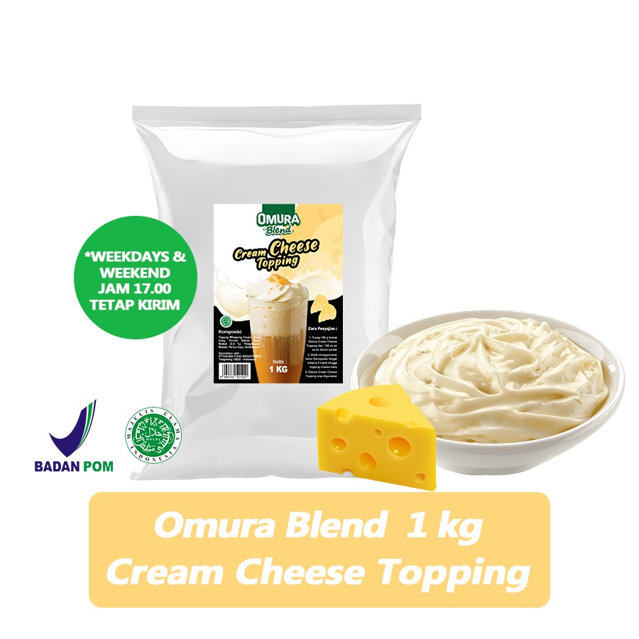 

[TOPPING] Topping Premium Cream Cheese Toping Krim Keju Premium 1 KG Omura Powder
