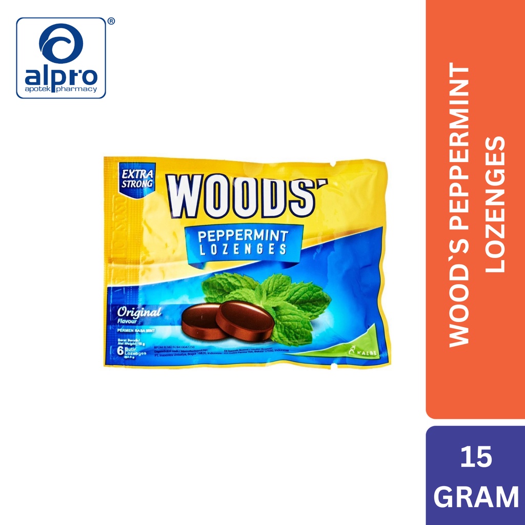 

WOOD`S PEPPERMINT LOZENGES 15G