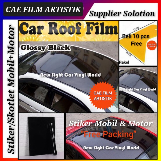 Kurapika Part STIKER MOBIL WARNA HITAM GLOSSY L 122 CM UNTUK MOTOR,MOBIL,SPION,ATAP Berkualitas