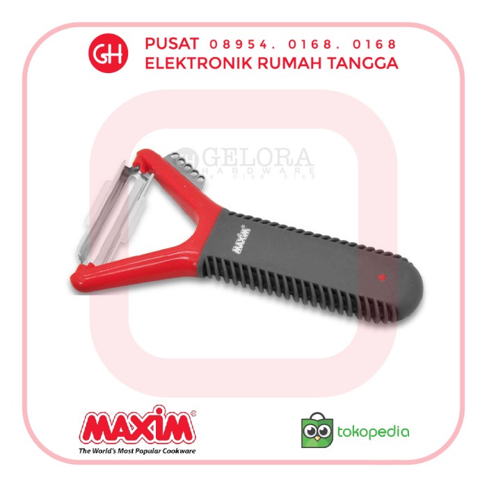Pengupas sayur dan buah/ Maxim Tools Flex Grip Y Peeler 2in1 nUg