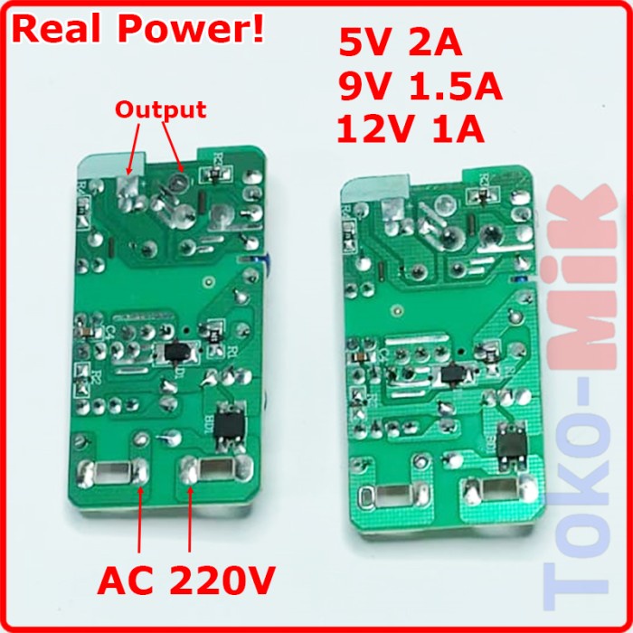 (Good) PCB Modul Adaptor Power Supply DC 5V 9V 12V 15V 18V 24V 1A 2A 3A 4A 5A