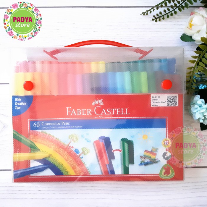 

SPIDOL WARNA FABER CASTELL CONNECTOR PEN 60 WARNA