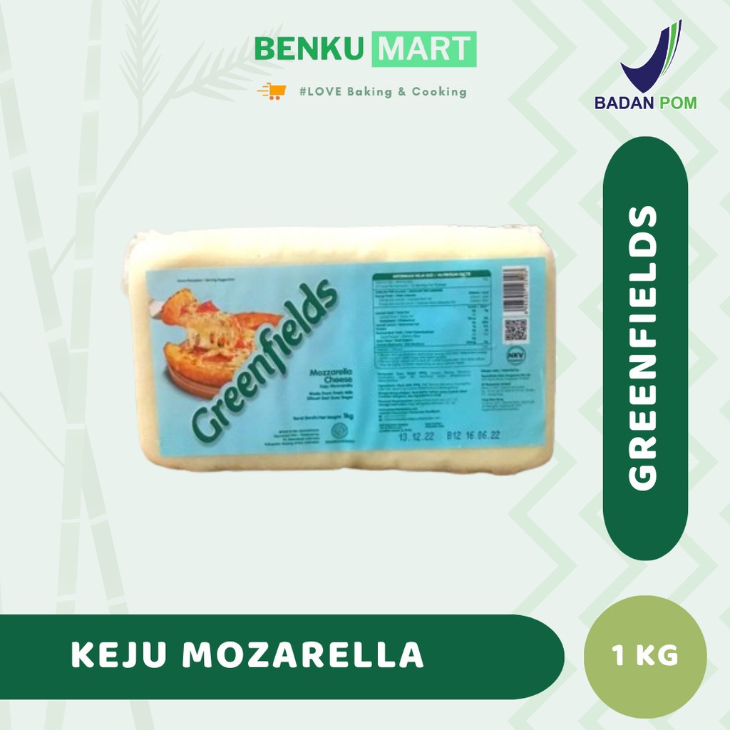 

Keju Mozarella Greenfields 1 Kg Mozzarella Cheese Greenfields