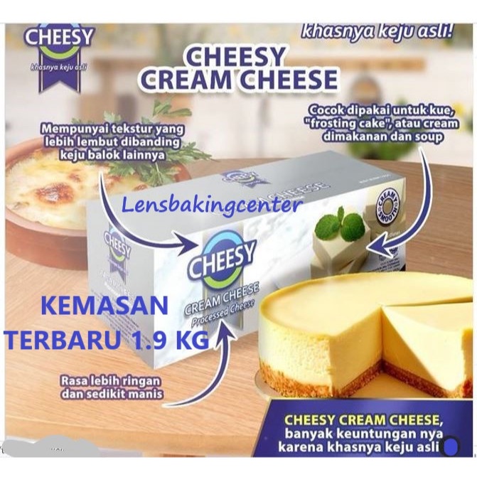 

Cream PROCESSED Cheese Cheesy KEJU OLAHAN HALAL Gosend/Grab Only 1.9KG/1.9 KG 1kg / 500gr / 1 kg/500