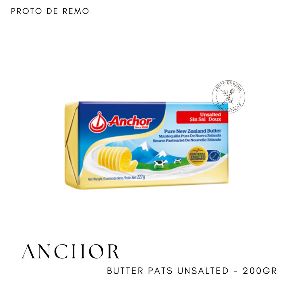 

Anchor Butter Pats Unsalted 200gr Salted 200gr