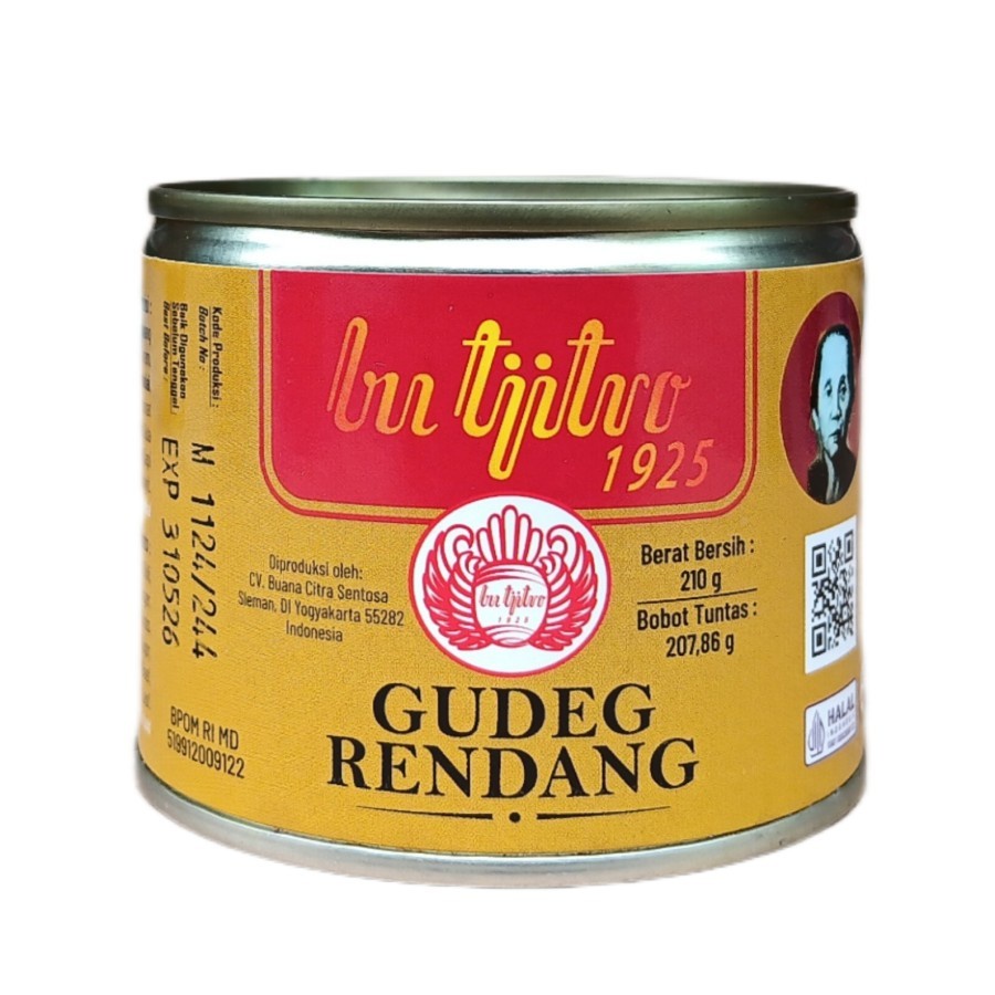 

Gudeg Kaleng Bu Tijtro Varian Rendang - 210Gram Khas Jogja