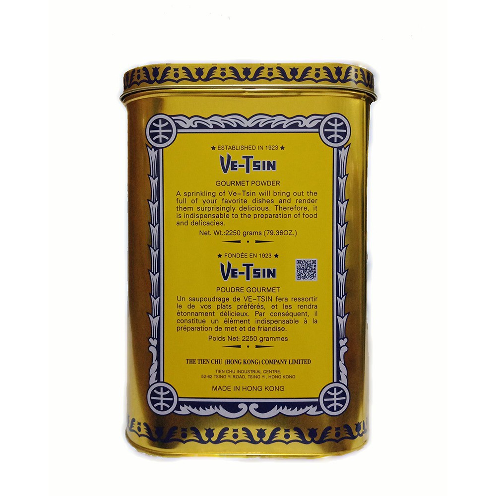 

Vetsin hongkong 2250gram per dus isi 6 kaleng JUMBO