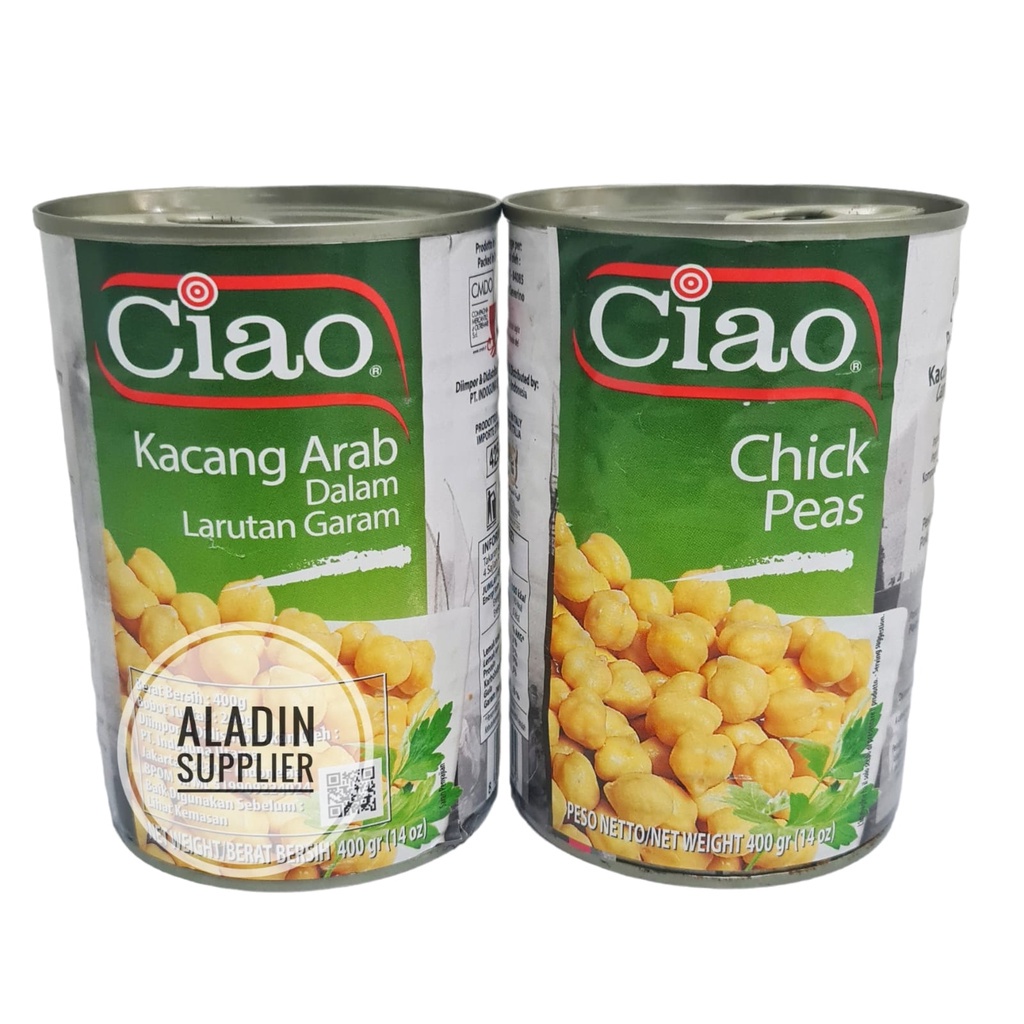 Ciao Kacang Arab 400gr - Chick Peas / Garbanzo Beans Kaleng from Italy