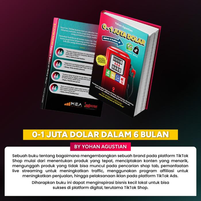 HJK [Buku + Rekaman Modul Edukasi Tiktok Shop] 0-1 Juta Dollar di Tiktok Shop by Yohan Agustian