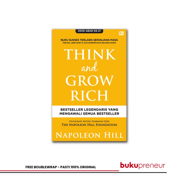 

HJK Buku Think And Grow Rich - Napoleon Hill