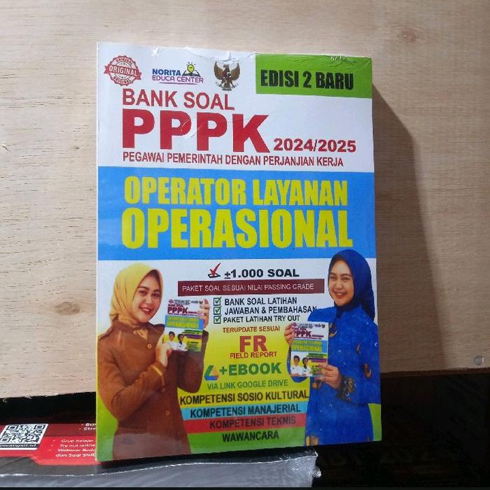 

HJK BUKU BANK SOAL PPPK OPERATOR LAYANAN OPERASIONAL 2024 2025 EDISI KEDUA BARU