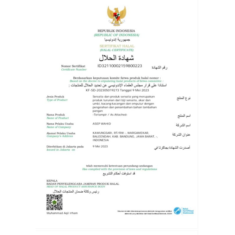 

HJ peuyeum Bandung 1150 gr.