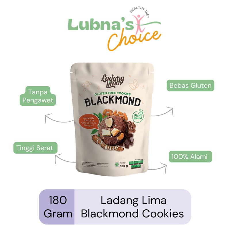 

HJ Ladang Lima - Blackmond Cookies Gluten Free 180 gr