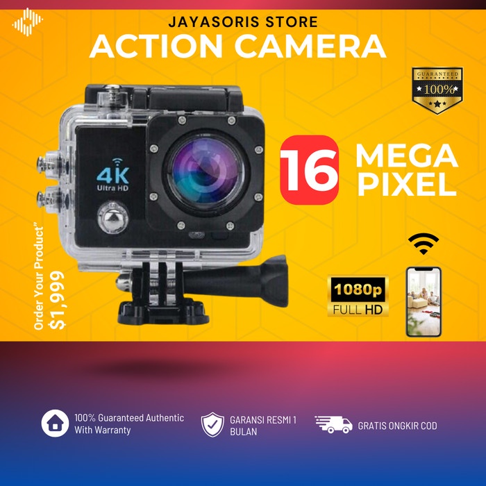 KAMERA ACTION CAMERA GOPRO WIFI HELM GO PRO ANTI AIR OUTDOOR MURAH 15