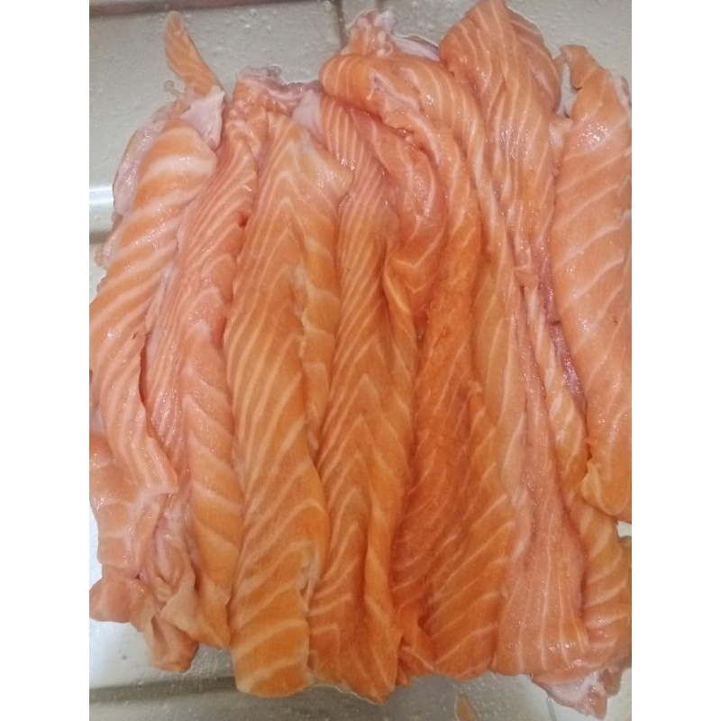 

Tetelan salmon Tanpa kulit & Tanpa Duri / 500 gram