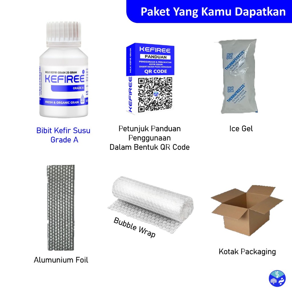 

BIBIT KEFIR HIDUP / KEFIR GRAIN 100% (FRESH ORGANIC) GRADE A - KEFIREE