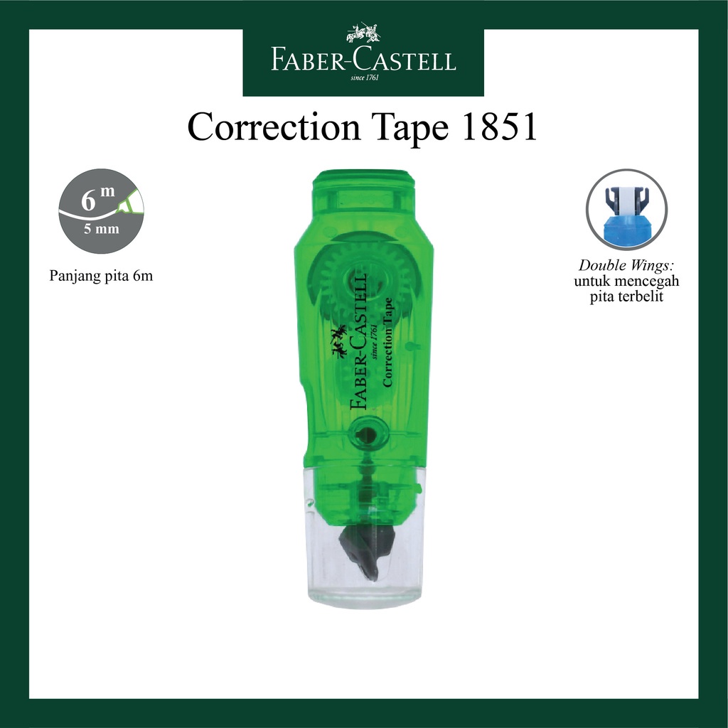 

Correction Tape Mini Faber Castell Per Box / Tipe X Kertas / Mini Correction Tape Jar