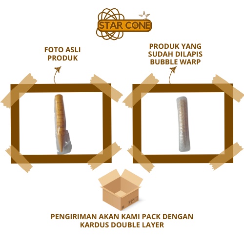 

HJ PAKET STAR CONE 100pcs Mini Cone Waffle Sugar Cone Eskrim