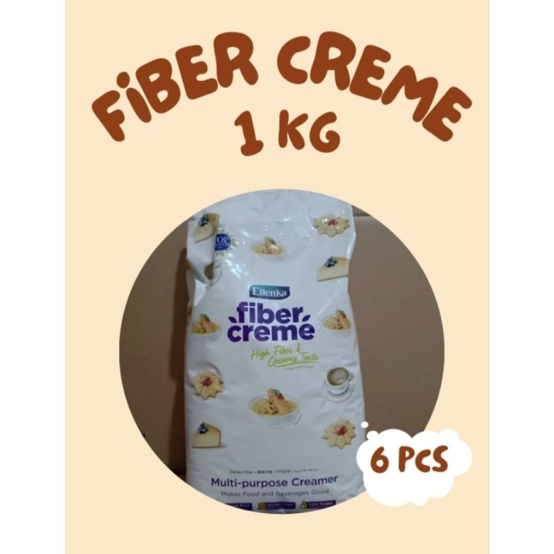 

Fiber Creme 1 kg = 6 bks (pengganti santan dan susu) ellenka