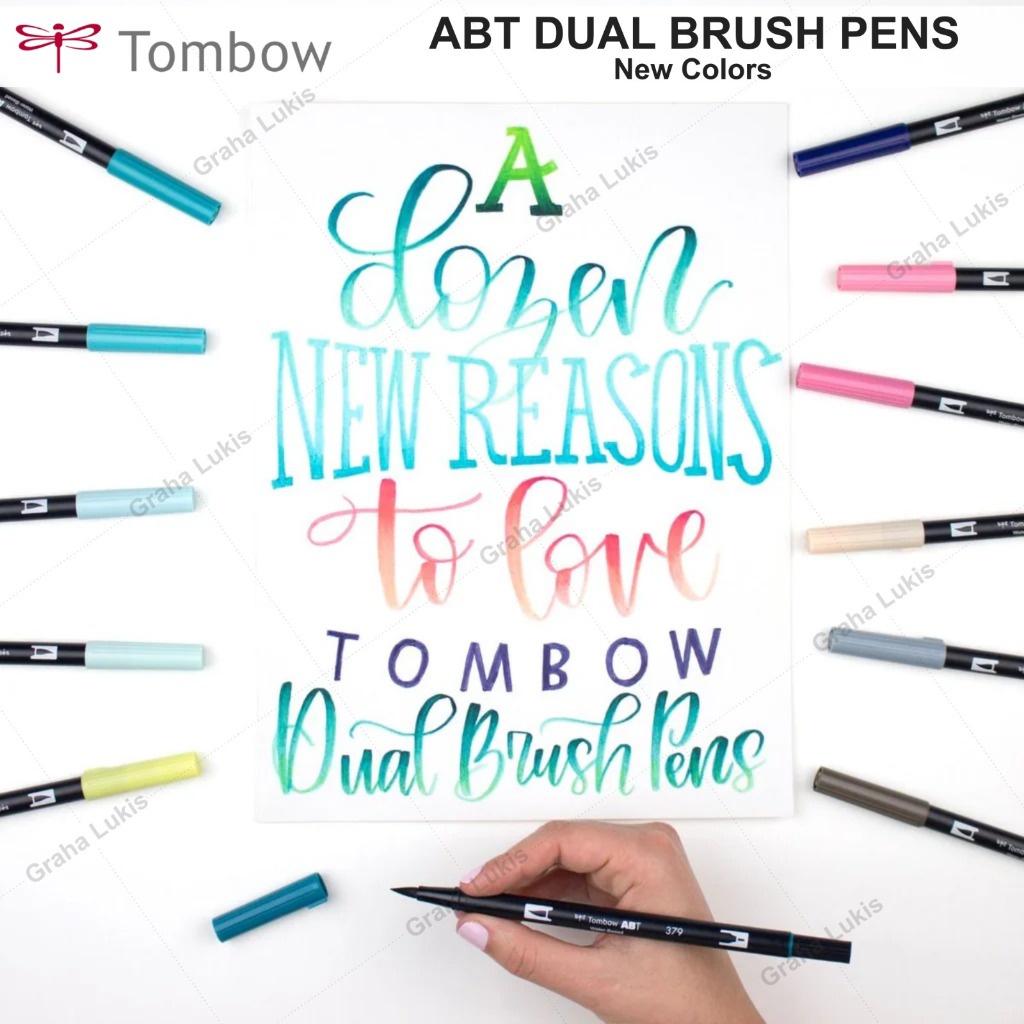 

Tombow Dual Brush Pens ABT 12 Warna Baru