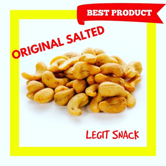 

Kacang Mede Original Oven / Panggang ( Mete Asin ) 200Gr Murah