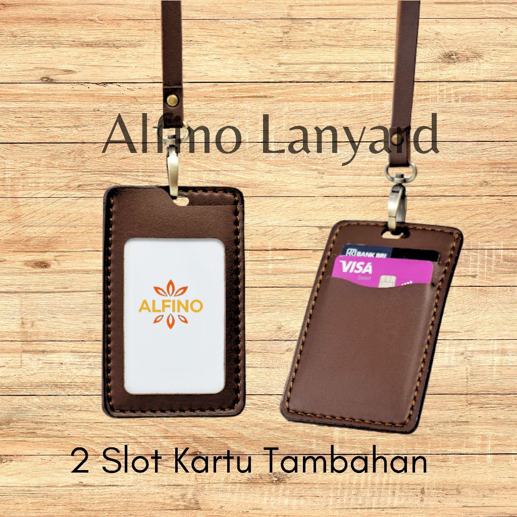 

ID Card Holder Kulit buat Gantungan ID Card Kalung ID Card Kartu Pegawai Name Tag Nama