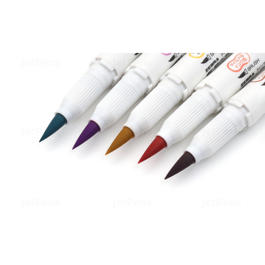 

Zebra Mildliner Brush Double Sided Highlighter Set of 5 Color