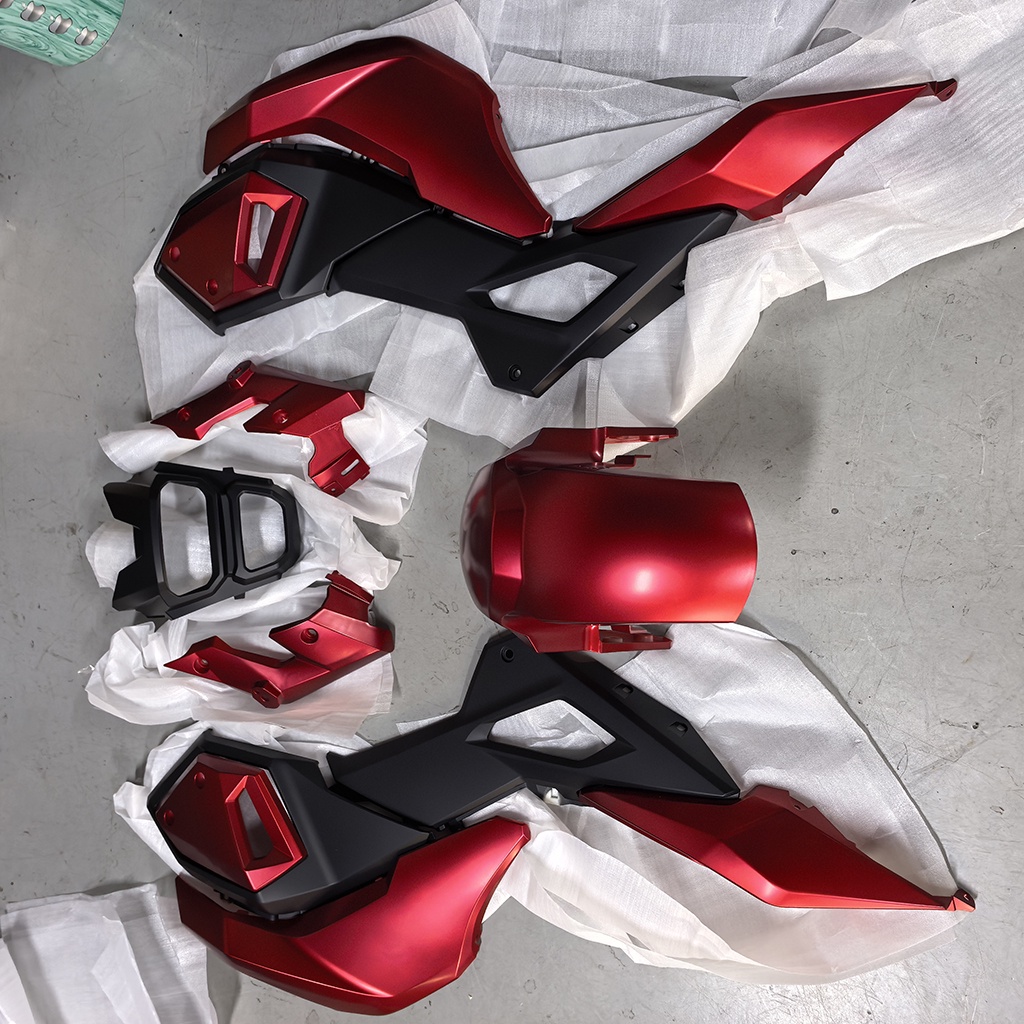 Motorcycle Front Fender Msx125 Mattle Red& Black For Honda Msx Msx125 Grom125 Sf Fairing Set Candy