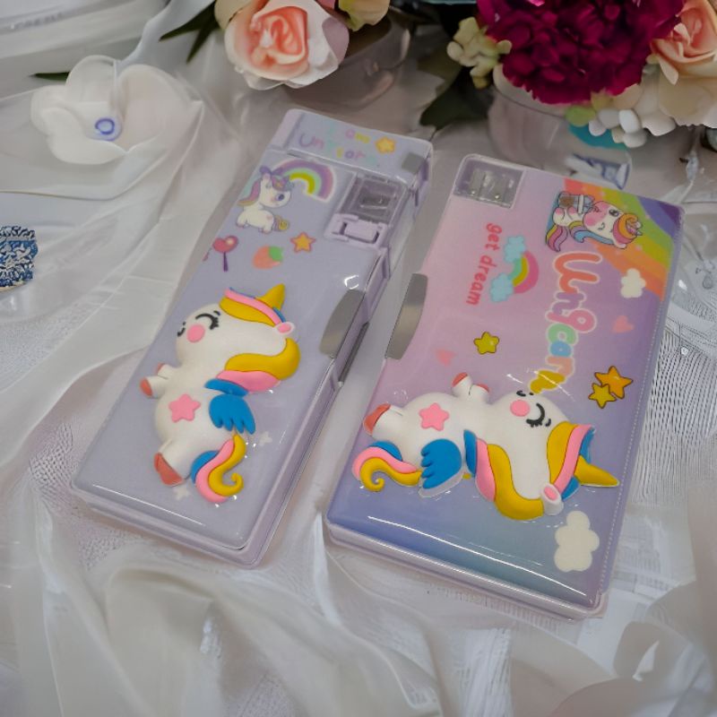 

PENCIL CASE KOTAK PENSIL ANAK SEKOLAH GAMBAR UNIQORN TIMBUL LUCU XPM 551-7