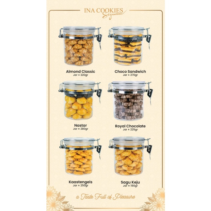 

Premium Ina Cookies GOLD Series Kaastengels Almond Cheese Cream Nastar