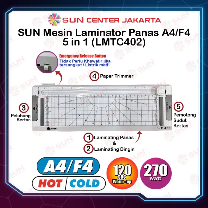 

Mesin Laminating A4 / F4 ( 240 Mm ) - LME001A4 ( Bisa Laminating Panas dan Laminasi Dingin, untuk