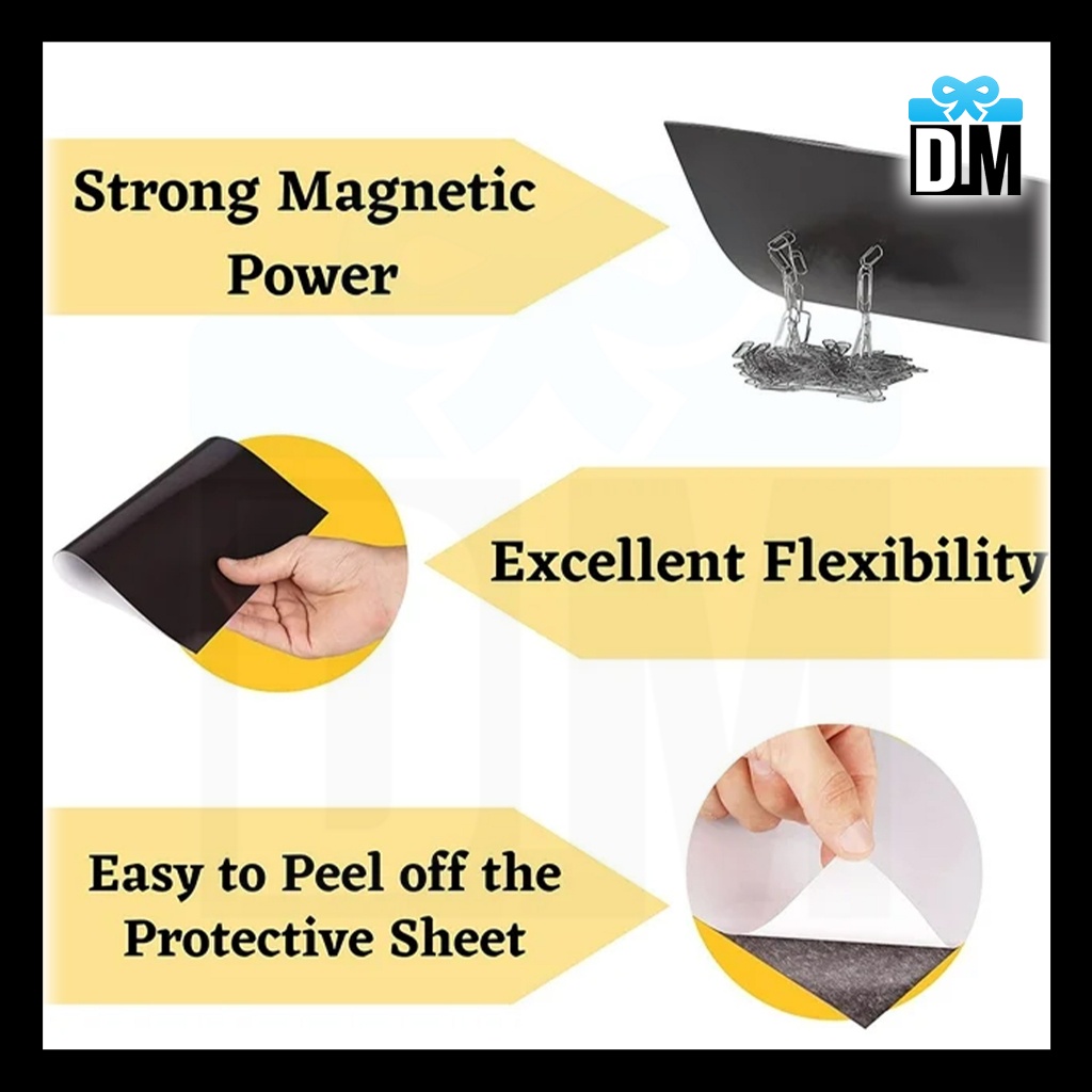 

Magnet Lembaran Ukuran A4 HVS Magnet Karet Rubber Sheet Adhesive Strip Lem Double Tape #M