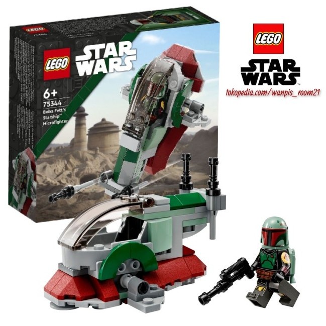 LEGO STAR WARS 75344 Boba Fett's Starship Microfighter - Lego Pesawat