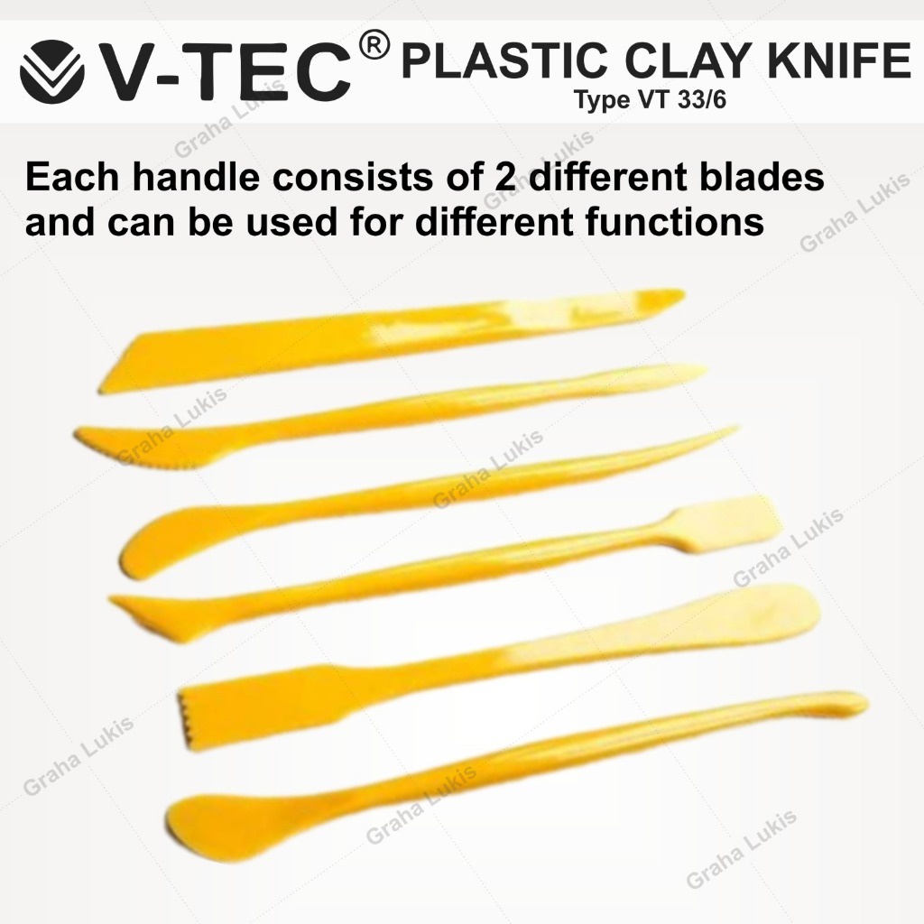 

V-TEC Clay Knife Plastik VT 33/6