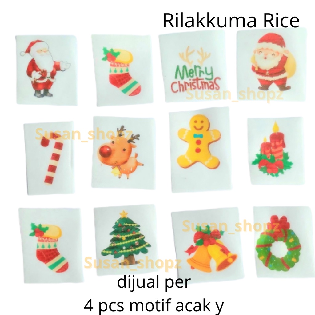 

HJ Stiker Nasi Edible Paper Rice Emoji Karakter Hiasan Nasi Bakpao Roti Bento
