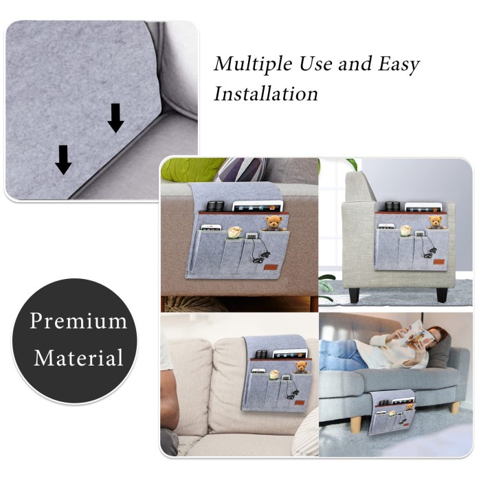 TOP KANTONG REMOT TAS GANTUNG REMOTE CONTROL SOFA WADAH REMOT TEMPAT PENYIMPANAN TV AC MERASA -