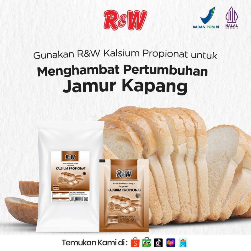 

HJ Kalsium Propionat (pengawet Roti) isi 10 pack kemasan baru
