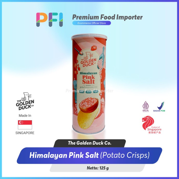 

The Golden Duck Potato Chips Himalayan Pink Salt 125gr