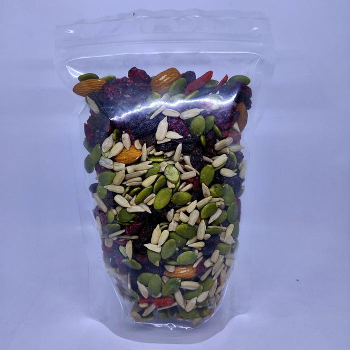 

250gr Original Mix Nut - almond, walnut, pumpkin, sunflower, raisin, cranberry, & gojiberry Varian
