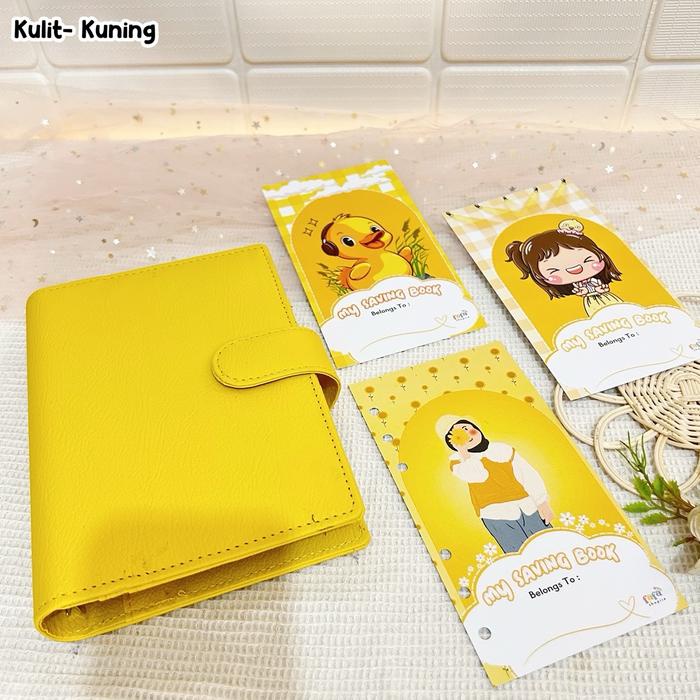 

HJK (10 ziplock-kulit) Paket Binder menabung superrior kulit