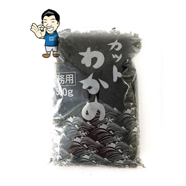 

Cut wakame- dried seaweed- rumput laut kering 500 gr