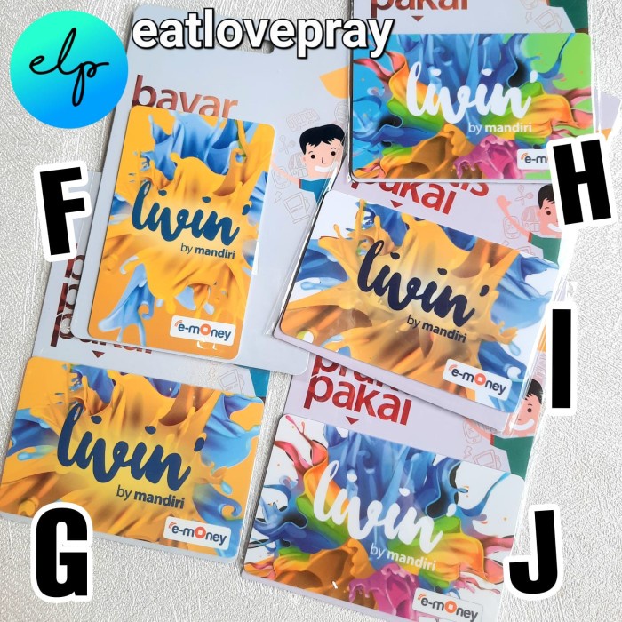 [Good] KARTU eTOLL ORIGINAL LIVIN MANDIRI / E MONEY E TOLL / KARTU TOL