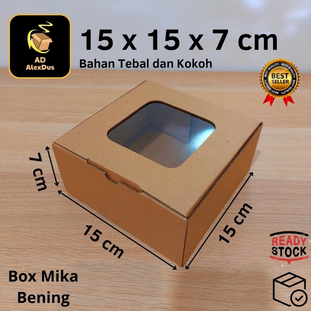 

Kardus Mika 15 x 15 x 7 cm Model Diecut | Kotak Box Dus Hampers Kue Snack Parcel