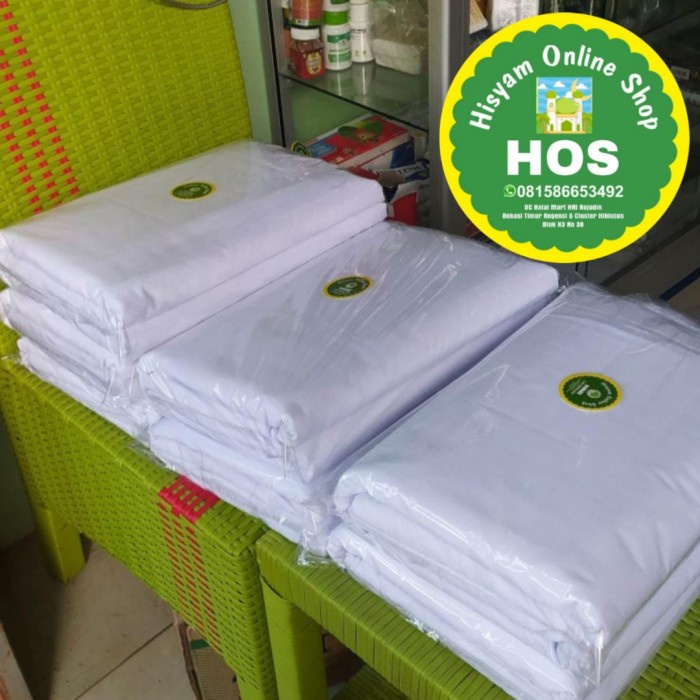 Set Lengkap Perawatan Jenazah Kain Kafan Premium Perempuan