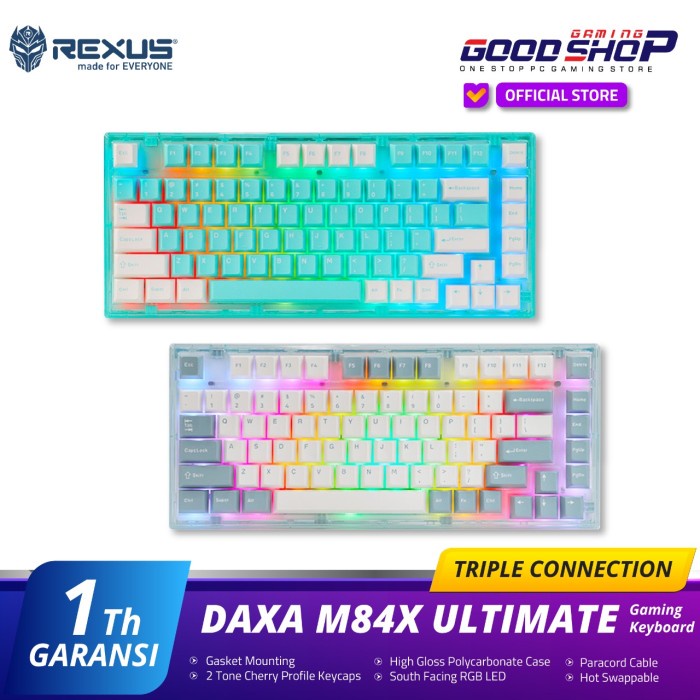 [Good] Rexus Daxa M84X Ultimate Mechanical Keyboard - Gaming Keyboard